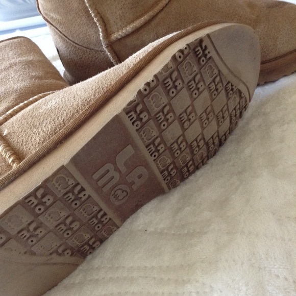 LAM TAN SHEEP LEATHER BOOTIES 6.5/7 - Picture 7 of 8